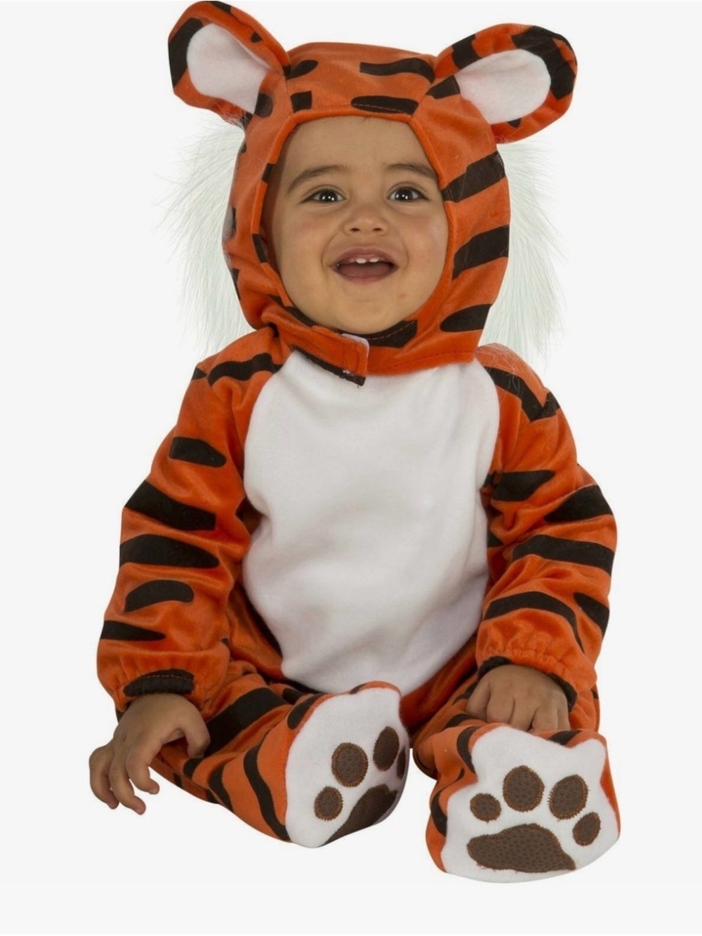 Rubies Baby Tiger Costume  - Orange & White size 6-12months